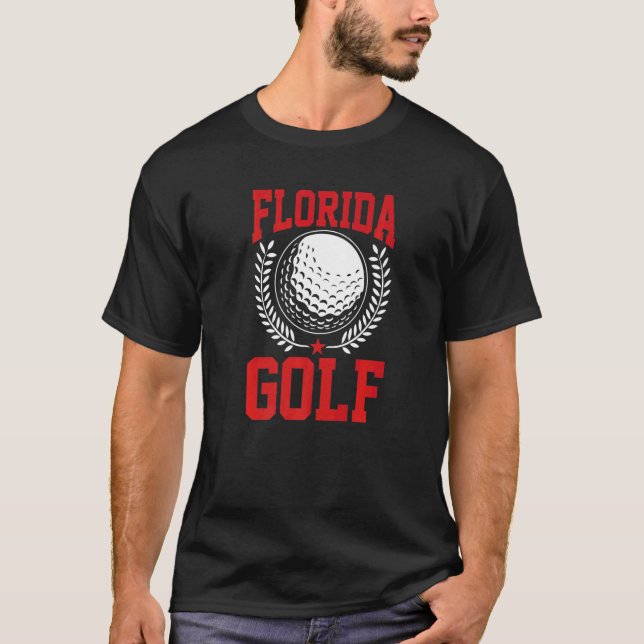 T-shirt Florida Home State Floridian Golf   (Devant)