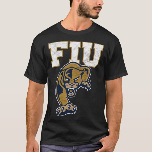 T-shirt Florida International FIU Panthers Distressed Prim (Devant)