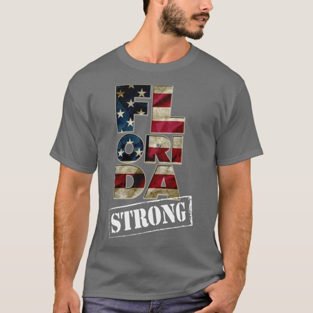 T-shirt Florida Strong United USA Awesome Design Gift Amer (Devant)