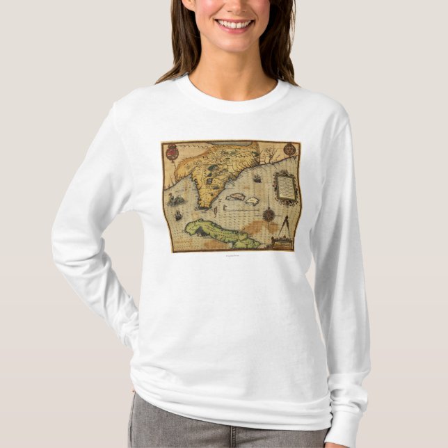 T-shirt FloridaPanoramic MapFlorida (Devant)