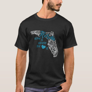 T-shirt Floride Accueil Etat FL Mandala Carte USA Amérique