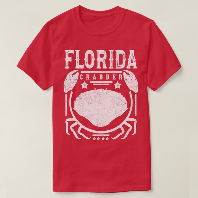 T-shirt Floride Crabbre Floridien Crabbing Crabbing Stone  (Design devant)