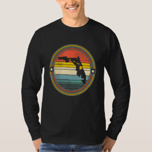 T-shirt Floride Hawaii Racines Origine Carte d'État Rétro