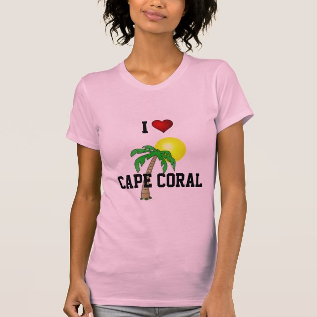 T-shirt Floride : J'Aime Cape Coral. (Devant)