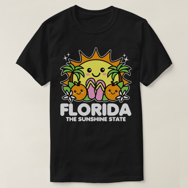 T-shirt Floride L'État Sunshine (Design devant)