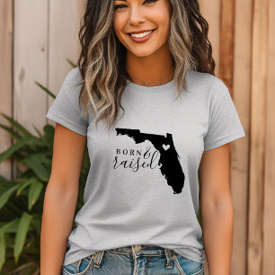 T-shirt Floride né et élevé Tee État Tee