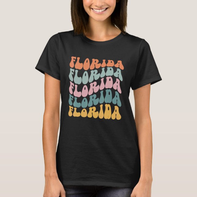 T-shirt Floride Retro Amérique Super Etats-Unis les années (Devant)