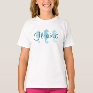 T-shirt Floride Robin Egg Blue Seahores