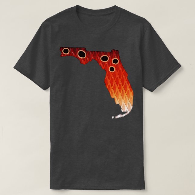 T-shirt Floride sébaste couleurs tambour rouge inspirée de (Design devant)