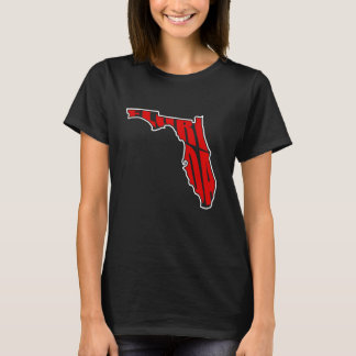 T-shirt Floride Silhouette avec Floride Texte État Love
