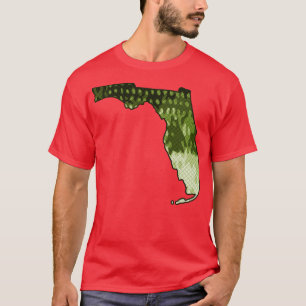 T-shirt Floride State Map Basse Pêche à grande bouche Bass