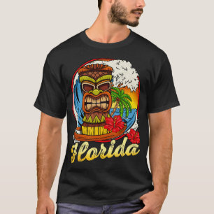 T-shirt Floride Surf Surfer Surf Hawaii Style Retro Vin