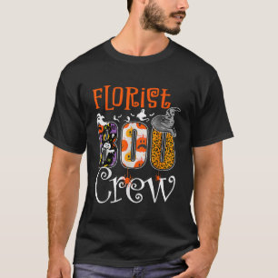 T-shirt Florisant Boo Crew Fantôme Citrouille Drôle Hallow