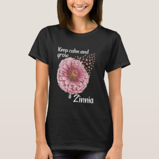 T-shirt Floriste Garder Calme Floral Gardener Zinnia