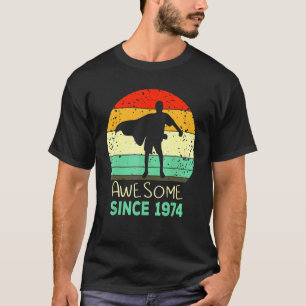 T-shirt Flossing Boy Awesome depuis 1974 48th Birthday Men