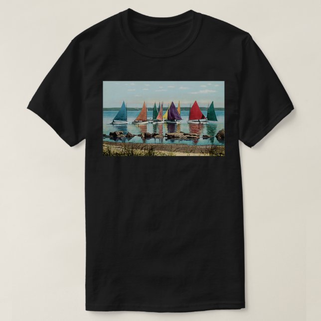 T-shirt Flotte arc-en-ciel de Nantucket 1925 (Design devant)
