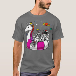 T-shirt Flotte de la Unicorne de l'astronaute spatiale
