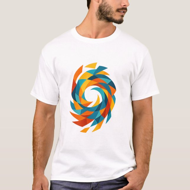 T-shirt Flou de couleurs (Devant)