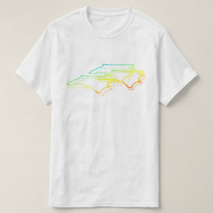 T-shirt flou de refroidissement de la Caroline du nord