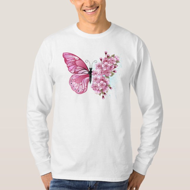 T-shirt Flower Butterfly (Devant)