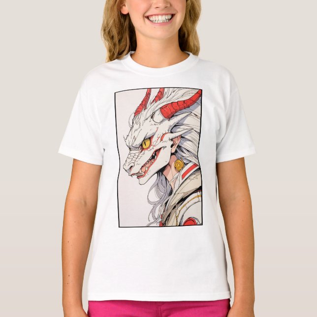 T-shirt Flower Dragon Whiskers (Devant)