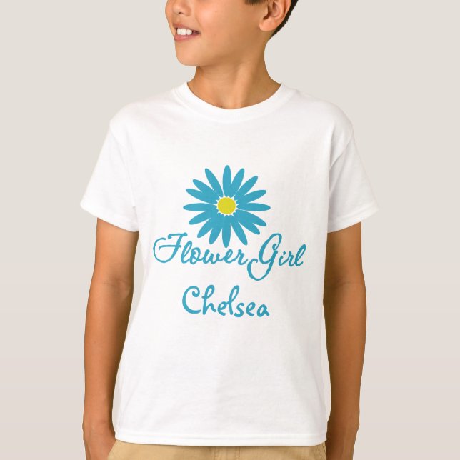 T-shirt Flower Girl/ Blue Daisy (Devant)