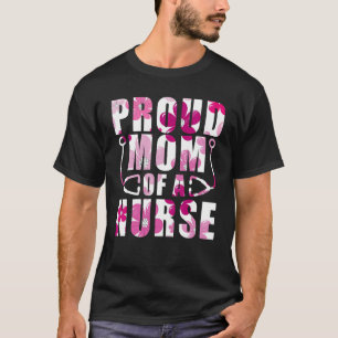 T-shirt Flower Mère Proud Nurse Healthcare Worker Cns Clin