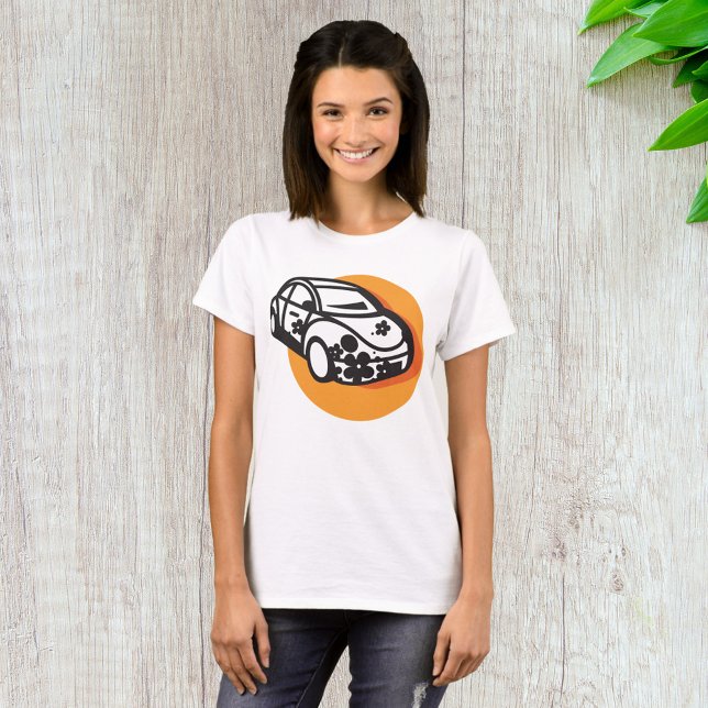 T-shirt Flower Power Car Cute Hippie Style (Créateur téléchargé)