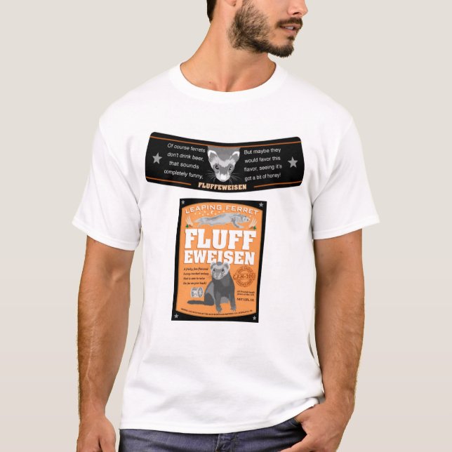 T-shirt fluffeweisen l'étiquette (Devant)