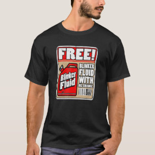 T-shirt Fluide de clignotant gratuit Drôle Mécanicien Carg