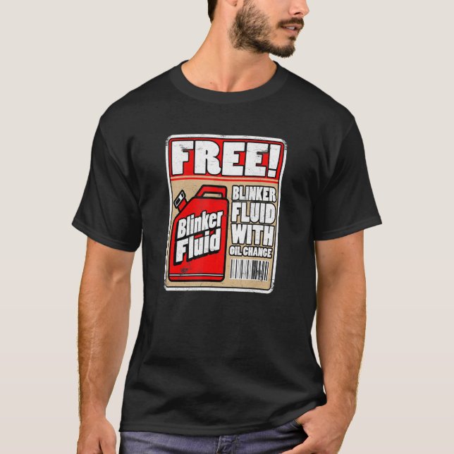 T-shirt Fluide de clignotant gratuit Drôle Mécanicien Carg (Devant)