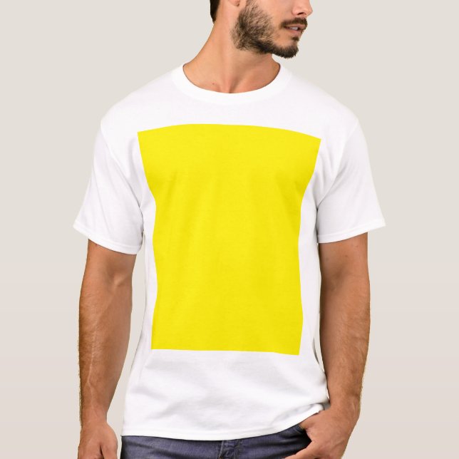 T-shirt Fluorescent Yellow (Devant)