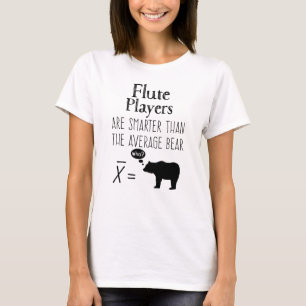 T-shirt Flute amusant - Ours moyen