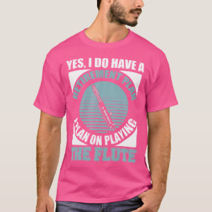 T-shirt Flute Chemise Funny Flûte de retraite Flute retrai
