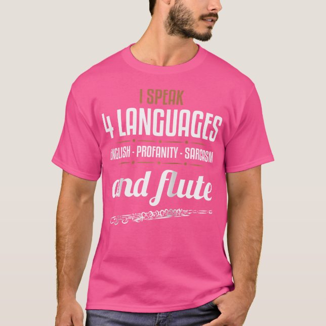 T-shirt Flute Chemise Sarcastique Flute Player Funny Instr (Devant)