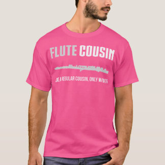 T-shirt Flute Cousin Chemise Funny mignonne Marching Band