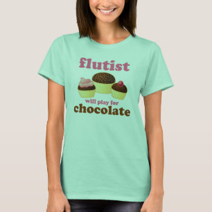T-shirt Flute de chocolat drôle
