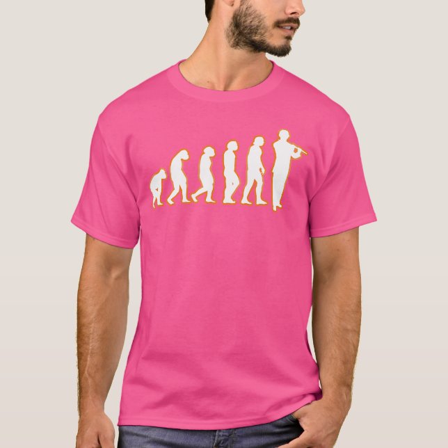 T-shirt Flûte d'évolution de la flute (Devant)
