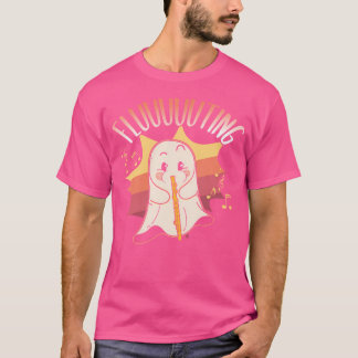 T-shirt Flute Flute De Flute D'Halloween Mignonne