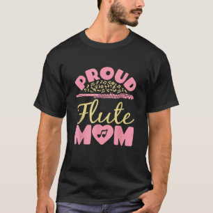 T-shirt Flute Maman Femmes Marching Band Maman Mère Flute