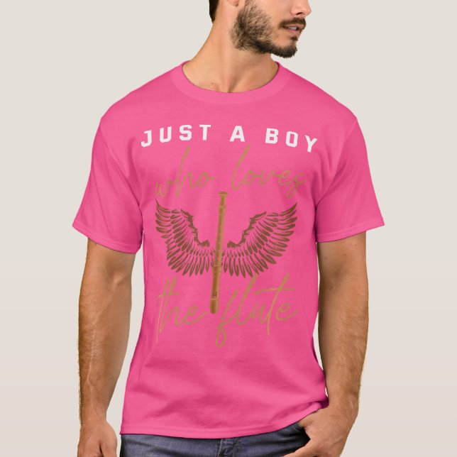 T-shirt Flute pour enfants Chemise Funny Flute Bois Instru (Devant)