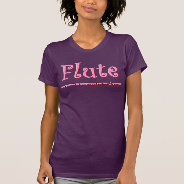 T-shirt Flûte rose (Devant)