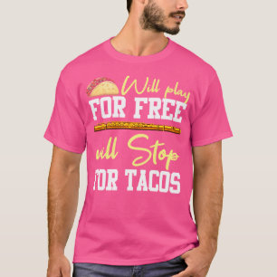 T-shirt Flute Shirt Funny Taco Citation Musicien Instrumen