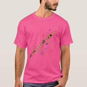 T-shirt Flute T Chemise Flute Enfants Flute Fille Amateurs
