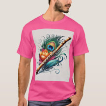 T - Shirt Flute und Pfauenfüße