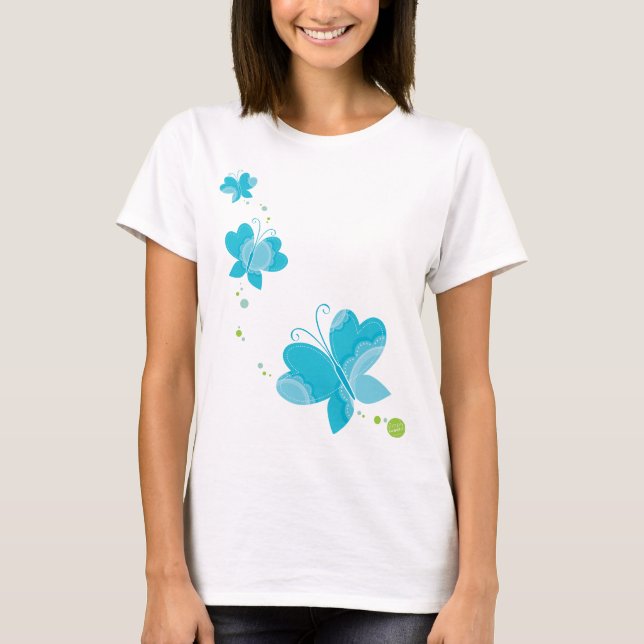 T-shirt FLUTTERBY BUTTERFLIES :: série trois 2 (Devant)