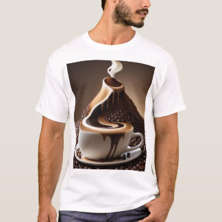 T-shirt fluviale du café