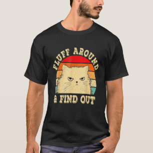 T-shirt Flux Autour Découvrez Chat En Colère Kitten Sarcas