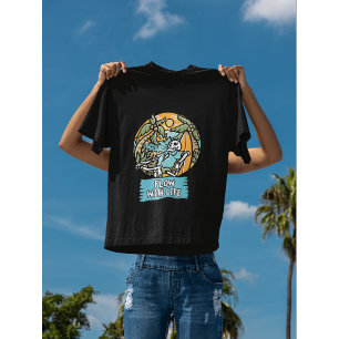 T-shirt Flux Avec Vie Squelette Tropical Vibes Été