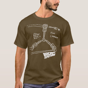 T-shirt Flux Condensateur Croquis Retour Vers L'Avenir